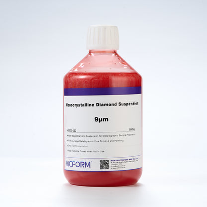 9 Micron VICFORM Monocrystalline Diamond Suspension Liquid for Metallography Polishing 500ML