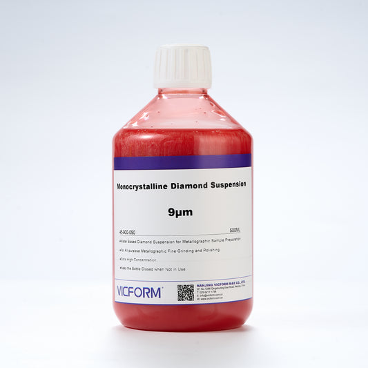 9 Micron VICFORM Monocrystalline Diamond Suspension Liquid for Metallography Polishing 500ML